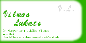 vilmos lukats business card